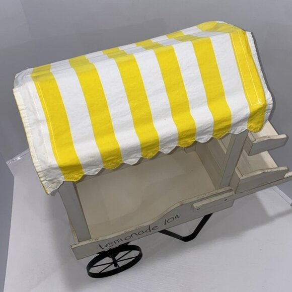 Vintage 27" Lemonade Cart With Shelves And Movable Wheels - Picture 5 of 16